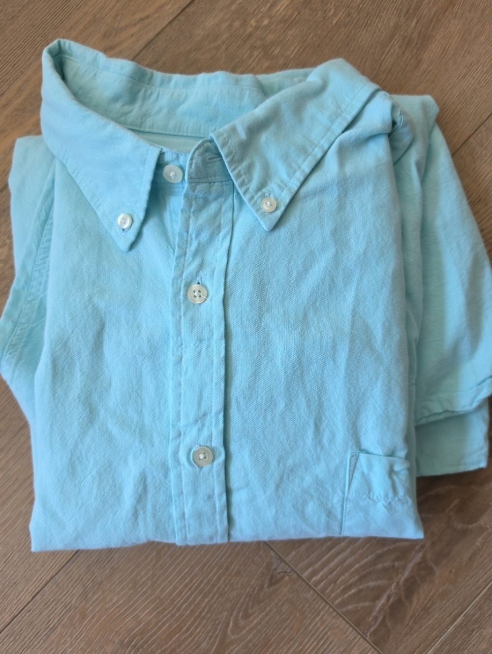 Men's 3XLT Light Teal Button Down Long Sleeve Shirt, Foundry Supply Co.